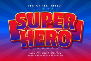 süper kahraman değiştirilebilir metin efekti