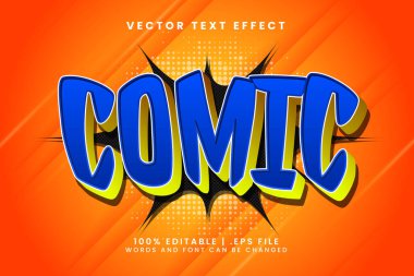 komik konuşma 3d metin biçimi efekti