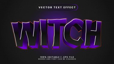 Cadı Cadılar Bayramı metin efekti düzenlenebilir zombi ve korku metni tarzı