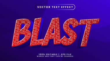 patlama düzenlenebilir metin efekti