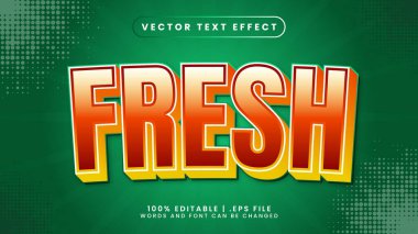 Yeşil arkaplan ile taze metin biçimi efekti