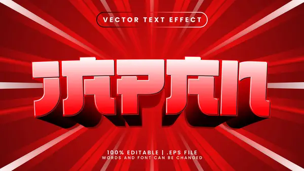 stock vector Japan text effect editable asia and temple text style