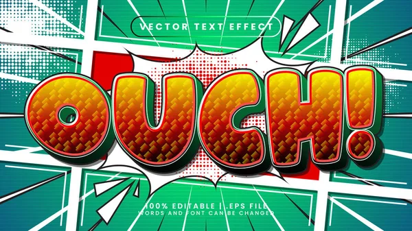 Kırmızı ve mavi metin biçimli komik 3d düzenlenebilir metin efekti