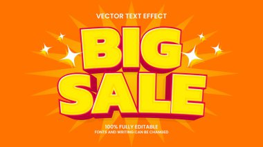 metin efekti 3d düzenlenebilir büyük satış