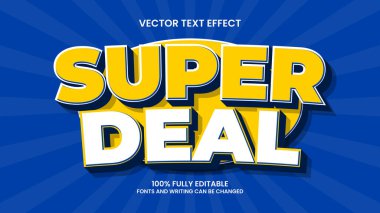 metin efekti 3d düzenlenebilir süper anlaşma