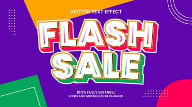 metin efekti 3d düzenlenebilir flaş satış