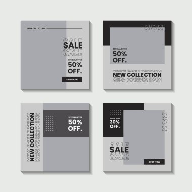 Mobilyacı sosyal medya şablon koleksiyonu