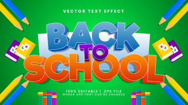 Okula karalama ile 3D düzenlenebilir metin efekti