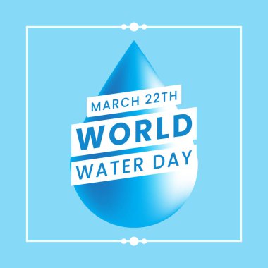 dünya su günü pankartı