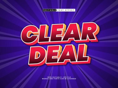 bir satış tarzında düzenlenebilir metin efektini temizle