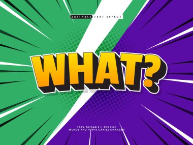 Çizgi roman biçimi şablonunda hangi 3d düzenlenebilir metin efekti