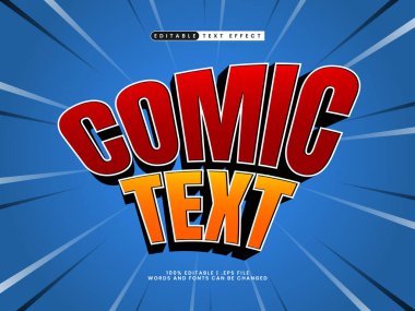 düzenlenebilir metin efekti tarzı komik metin