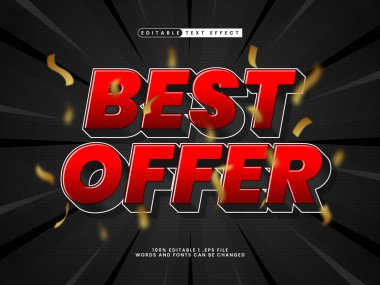 düzenlenebilir metin efekti biçimi