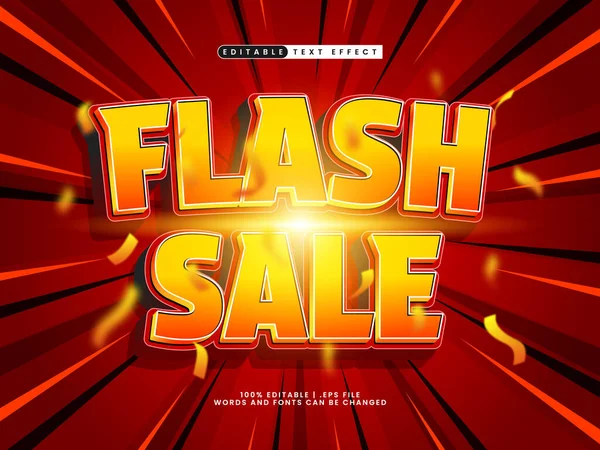 satış temalı flash sale düzenlenebilir metin efekti