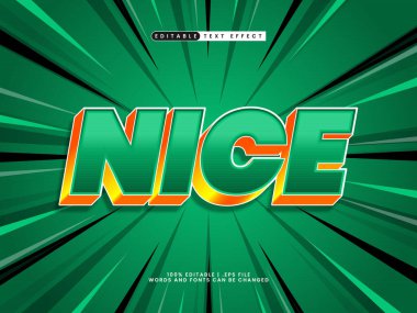 nice editable text effect