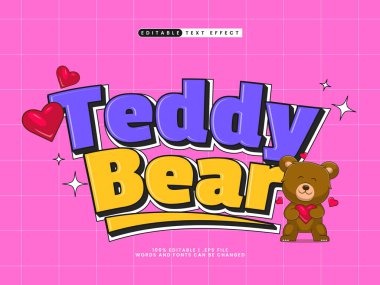 Oyuncak ayı düzenlenebilir metin etkisi biçimi