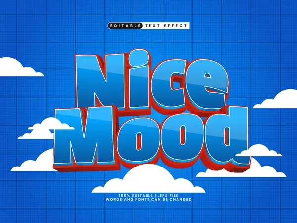 Hoş ruh hali düzenlenebilir metin efekti biçimi