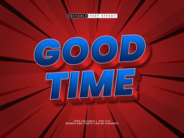 iyi zamanlama düzenlenebilir metin efekti