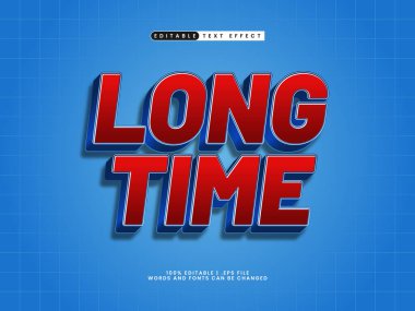 uzun süre düzenlenebilir metin efekti