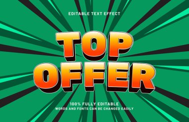 satış biçimi ile en üst teklif düzenlenebilir metin efekti