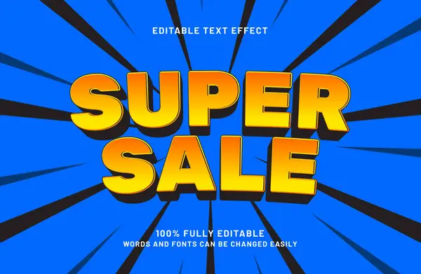 satış biçimi ile süper satış düzenlenebilir metin efekti