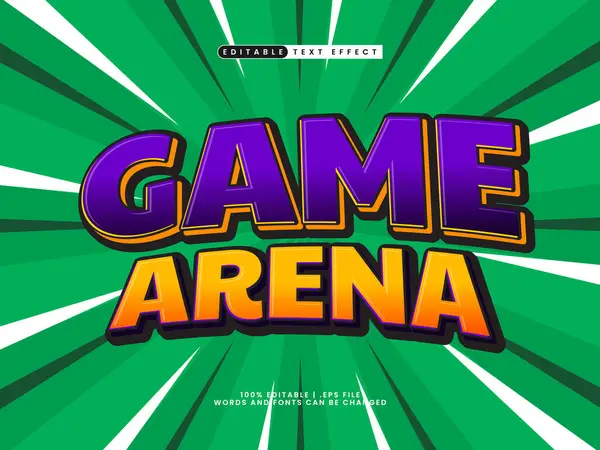 game arena editable text effect
