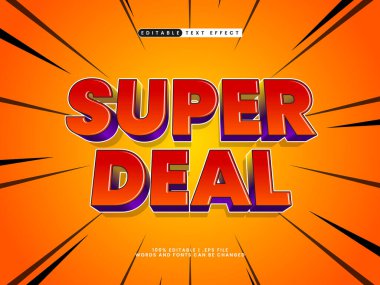 süper anlaşma düzenlenebilir metin efekti
