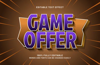 oyun önerisi düzenlenebilir metin etkisi biçimi