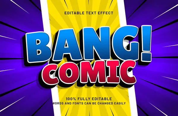 bang komik metin efekti şablonu çizgi roman tarzında