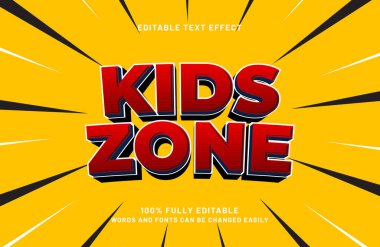 Çocuklar için düzenlenebilir metin efekti