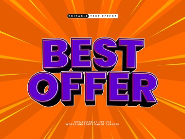 En iyi teklif edilebilir metin efekti