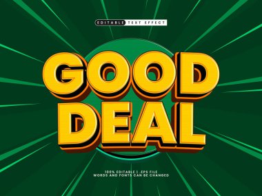 iyi anlaşma düzenlenebilir metin efekti