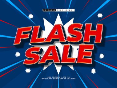flash sale düzenlenebilir metin efekti