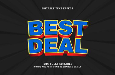 en iyi anlaşma düzenlenebilir metin efekti