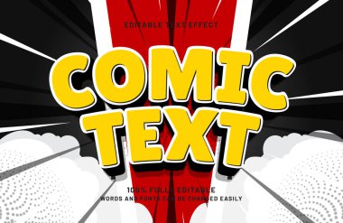 komik metin düzenlenebilir metin efekti