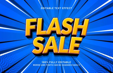 satılık metinde flash satış düzenlenebilir metin efekti