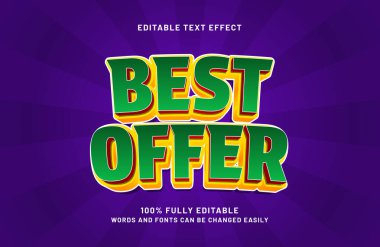 İndirim ve satış tarzında en iyi düzenlenebilir metin efekti