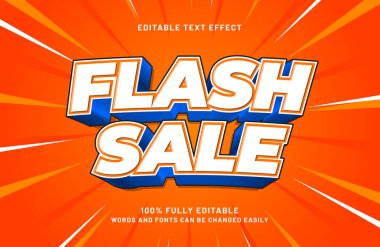 satılık metin biçiminde flash satış düzenlenebilir metin efekti