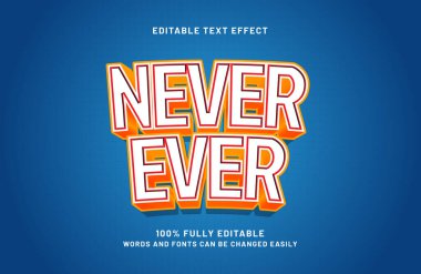 Asla düzenlenebilir metin efekti