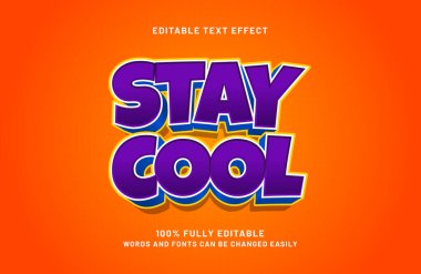 Serin ve düzenlenebilir metin efekti