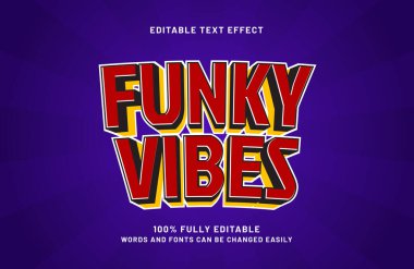 Basit metin biçiminde düzenlenebilir funky titreşimleri efekti