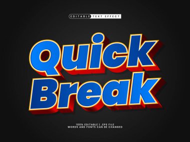 Basit metin biçiminde hızlı kırılabilir metin efekti