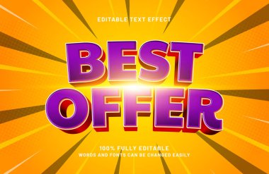 İndirim ve satış metni biçiminde en iyi düzenlenebilir metin efekti