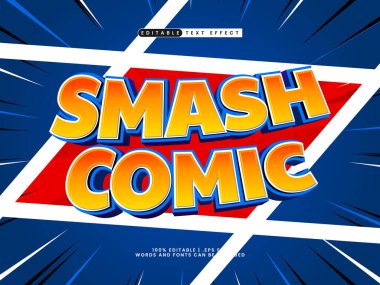 Komik metin biçiminde düzenlenebilir metin efektini parçala