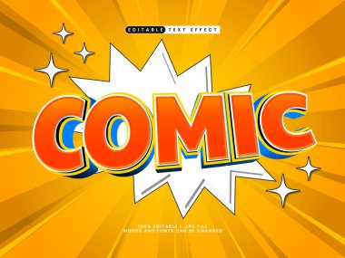 komik metin biçiminde düzenlenebilir metin efekti