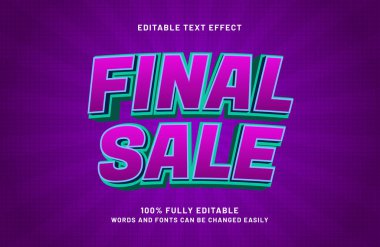Satış ve tanıtım metni biçiminde düzenlenebilir son satış efekti