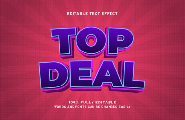 Satış ve tanıtım metni biçiminde en iyi anlaşma düzenlenebilir metin efekti