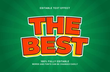 Çocuklardaki en iyi düzenlenebilir metin efekti ve mutlu metin tarzı