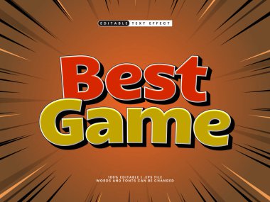 Çocuklardaki en iyi oyun düzenlenebilir metin efekti ve basit metin biçimi