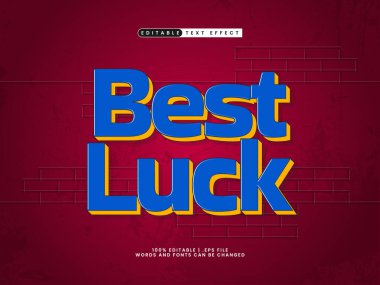 Çocuklarda en iyi şans düzeltilebilir metin efekti ve neşeli metin tarzı